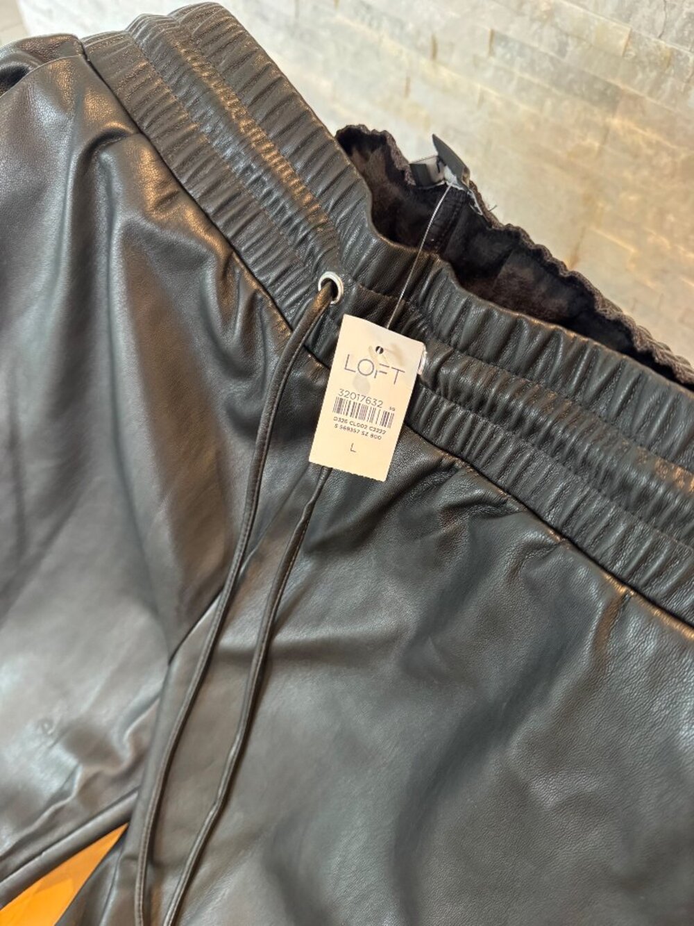 Faux Leather Pants - Jogger Style High Quality US L